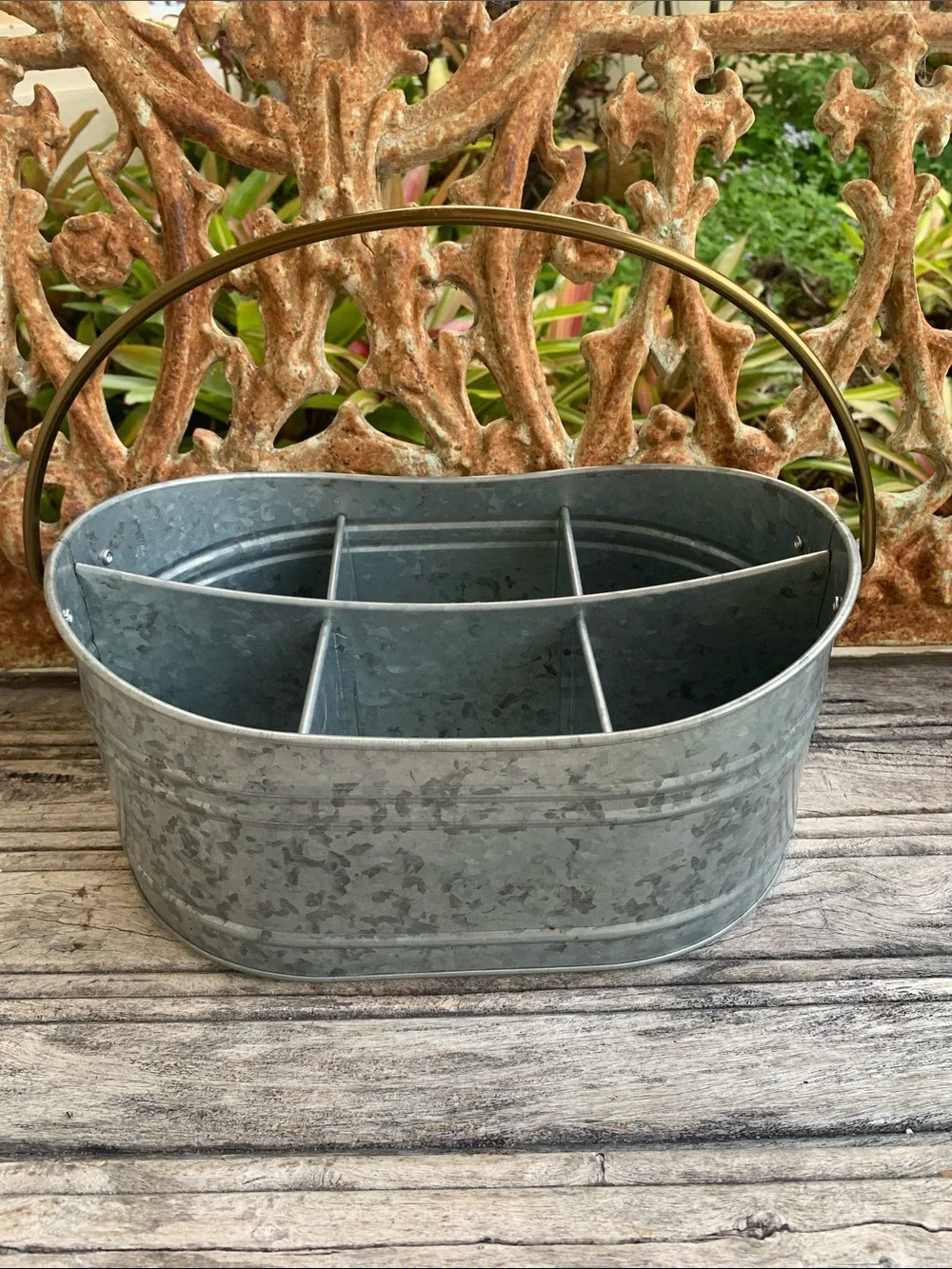 Farmhouse Better Homes And Gardens Galvanized Metal Tin Silver